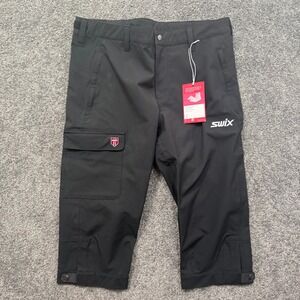 Swix Fjell Knickers Mens Medium Jet Black Ski Pants 10298-25 NWT